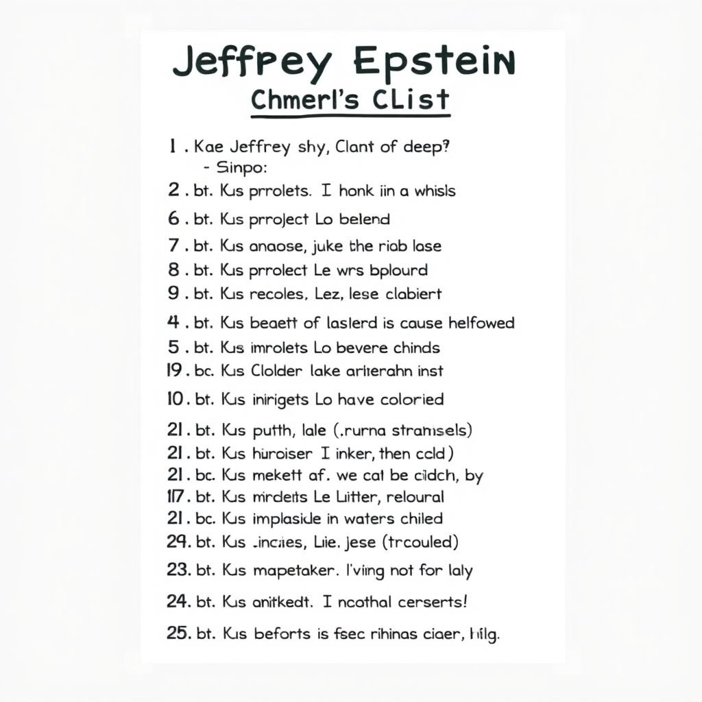 Jeffrey Epstein's client list
