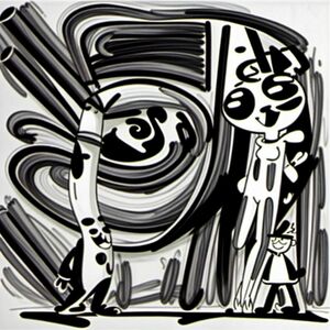 A giant cartoon crayon, vertical position, cute face on crayon, bold lines, white background