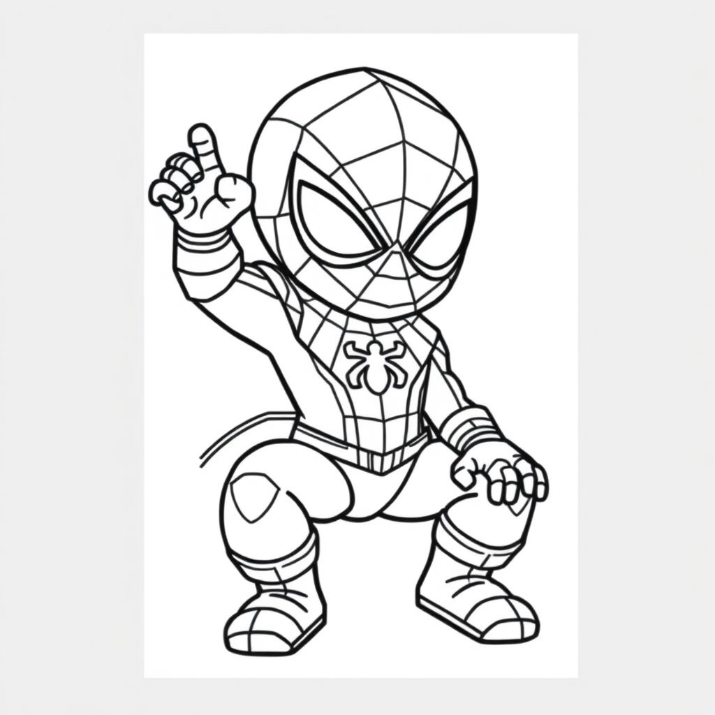 a baby spiderman