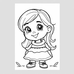 "I'm creating personalized coloring pages by uploading a child's photo and generating a line-art drawing with her favorite cartoon character."