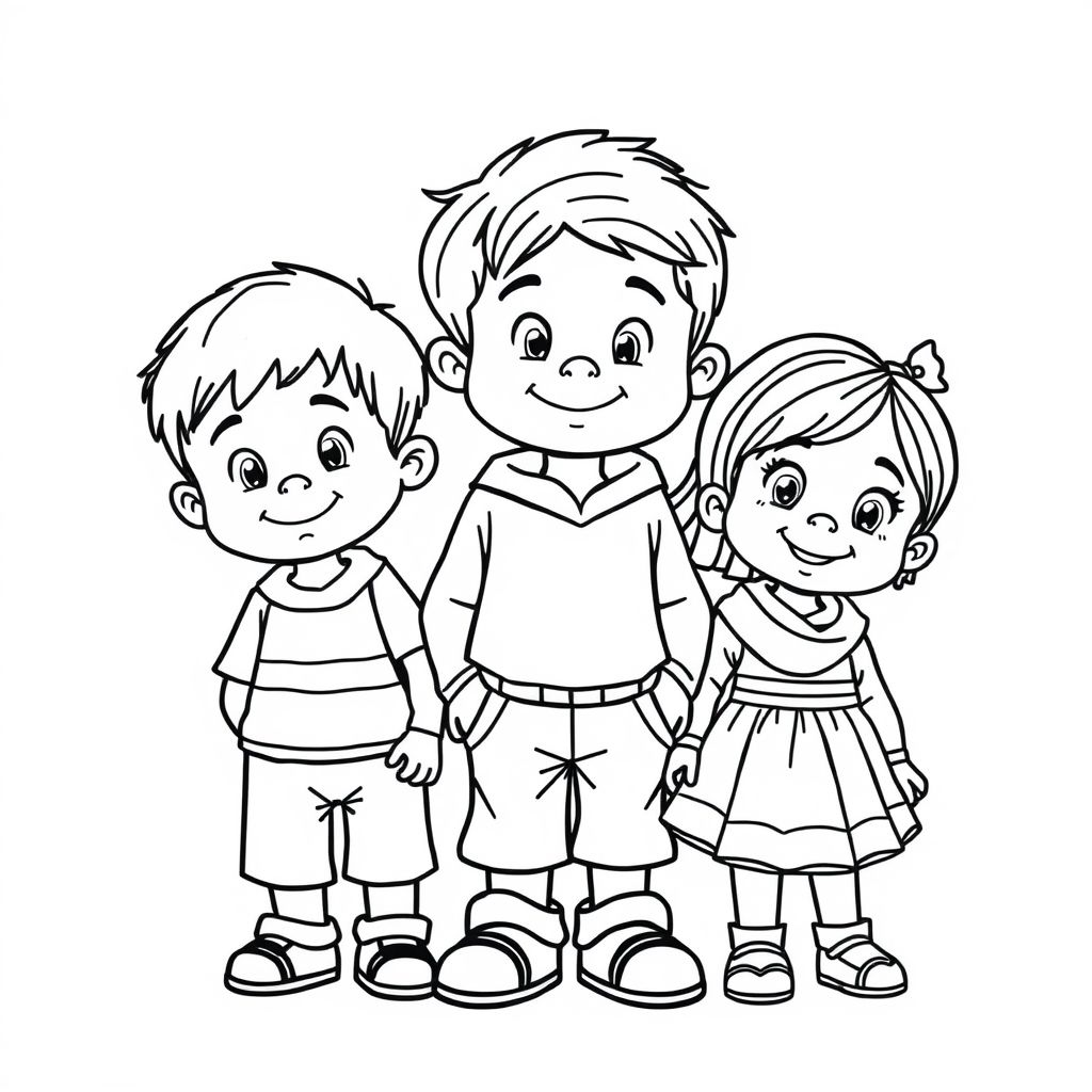 5 kids, made up of a baby boy, a baby girl, 2 boys and a girl
