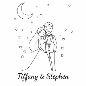 Đám cưới thiên thể 
"Tiffany và Stephen 