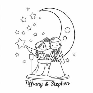 Đám cưới mặt trăng và ngôi sao 
" Tiffany & Stephen "