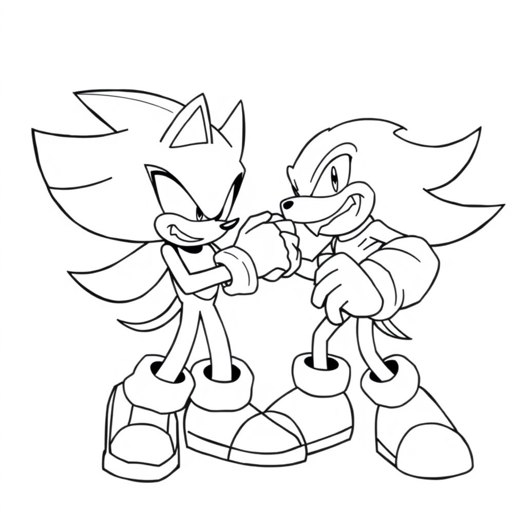 shadow the hedgehog fighting knuckles the echidna