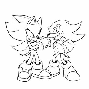 shadow the hedgehog fighting knuckles the echidna