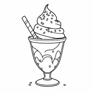 Ice Cream Sundae with Sprinkles