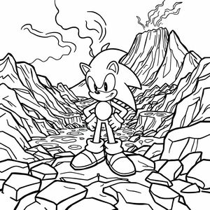 1. Sonic ở độ sâu rực lửa của Thung lũng Núi lửa