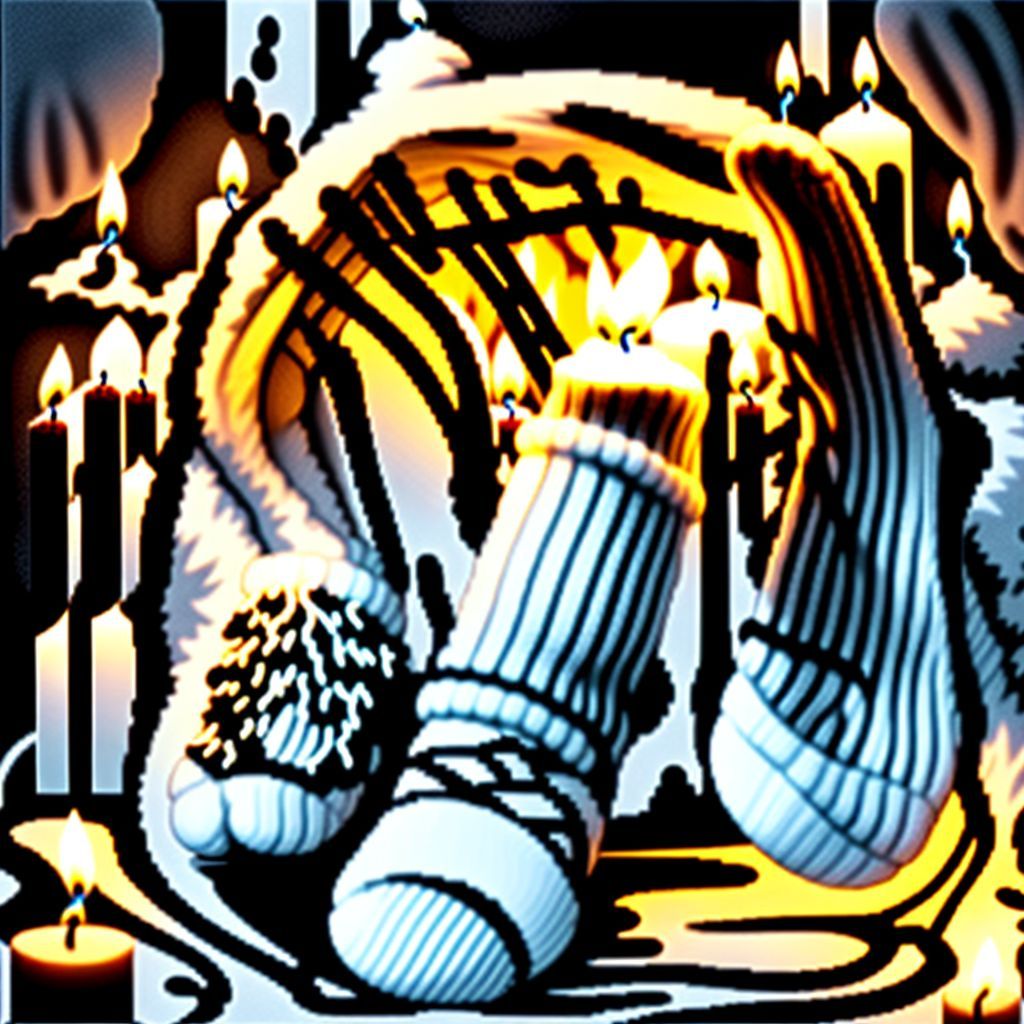 Fuzzy Socks & Candles – Thành phần đơn giản, có đường nét đậm
