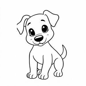 Dog hard to color pretty detailed 