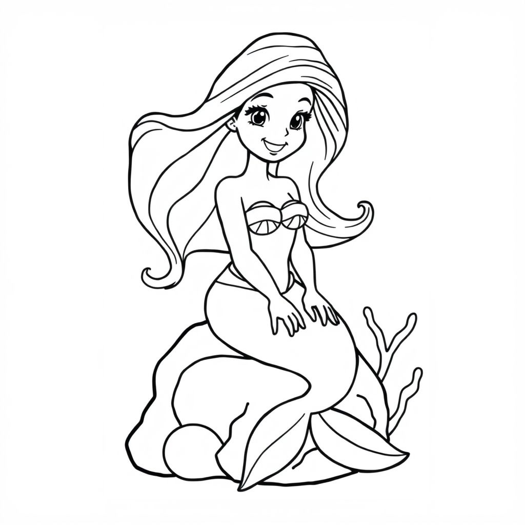 I want you to make me a page with a mermaid 