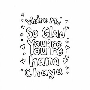 A welcome home sign that says "We're So Glad You're Home Chaya"