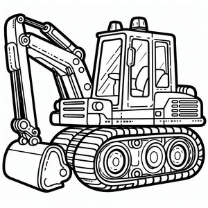 Hình ảnh đen trắng của một chiếc máy ủi