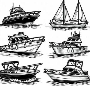 A group of boats floating on top of a body of water