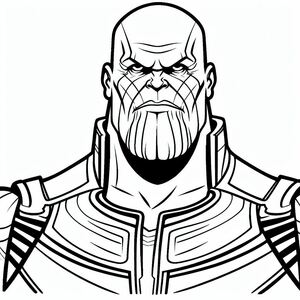 A black and white image of a man in armor