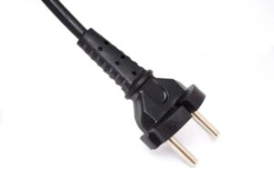 Unplugged power cord