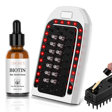 Biotin Hair Growth Kit LED Hair Regrowth Comb