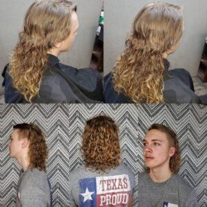 Long Perm In Back Mullet