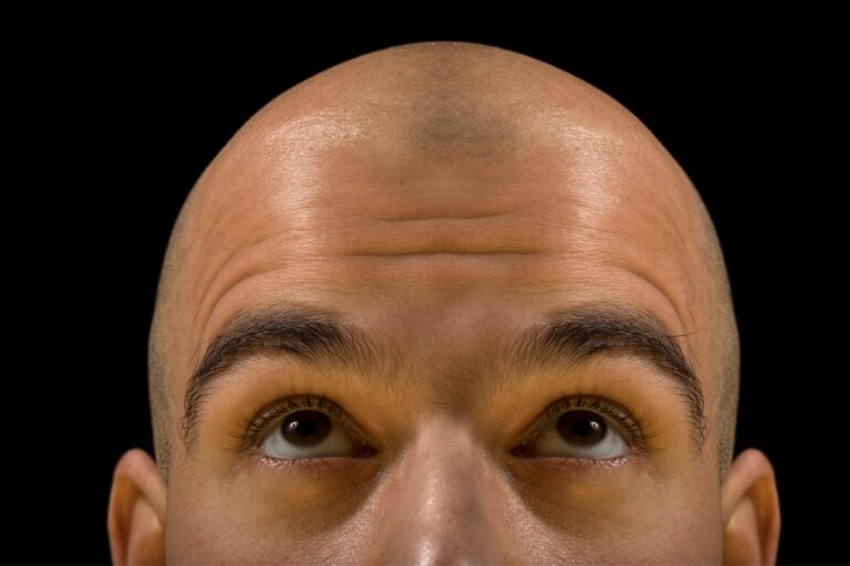 Waxing bald head