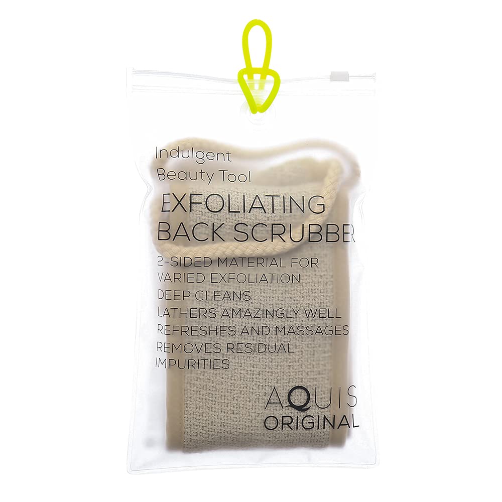 AQUIS Double Sided Exfoliating Cleansing Back Scrubber