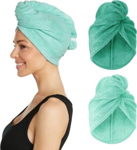 Turbie Twist Microfiber Hair Towel Twin Pack
