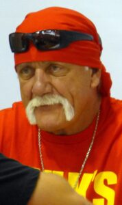 Hulk Hogan with a horseshoe mustache