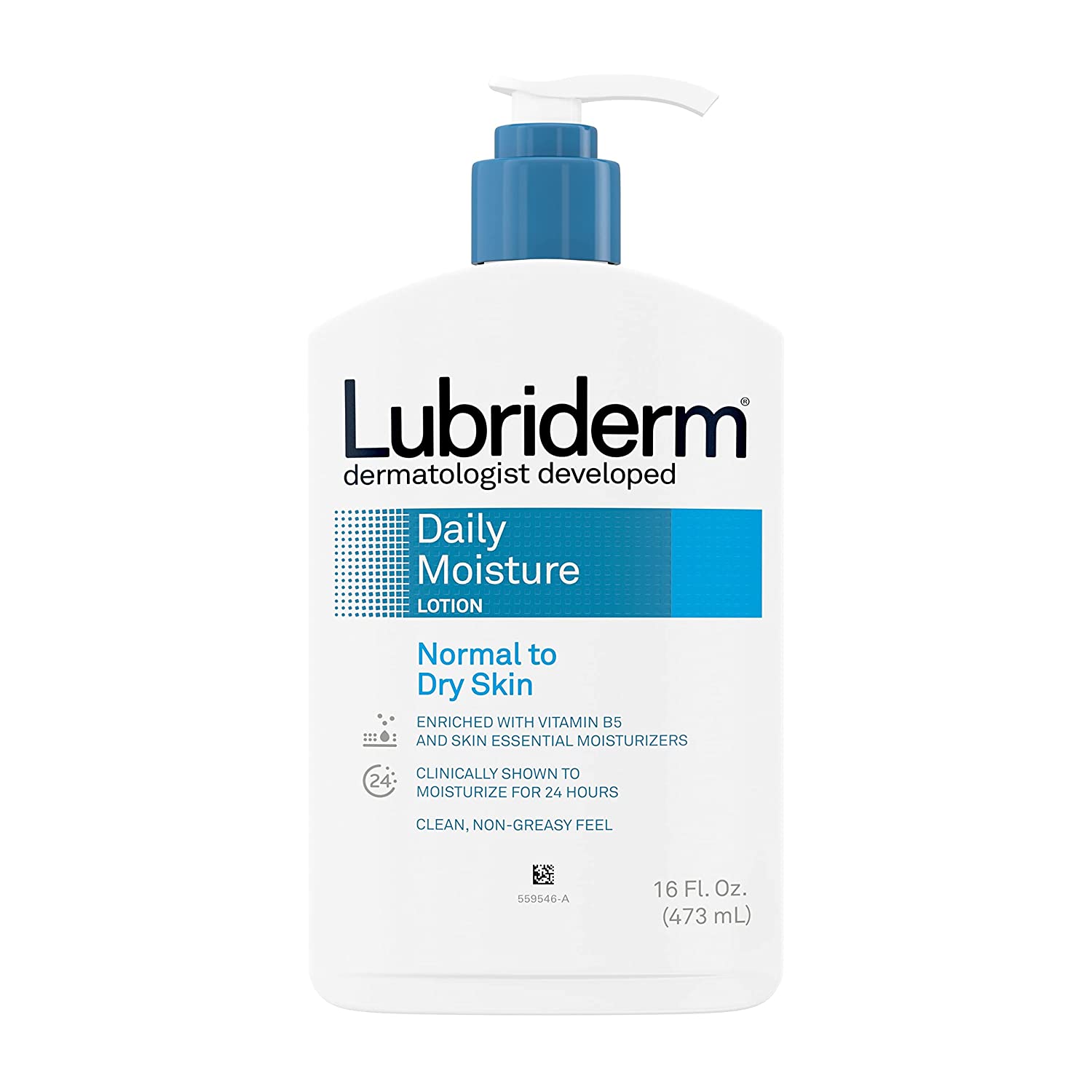 Lubriderm Daily Moisture Hydrating Body and Hand Lotion To Help Moisturize Dry Skin with Pro Vitamin B5
