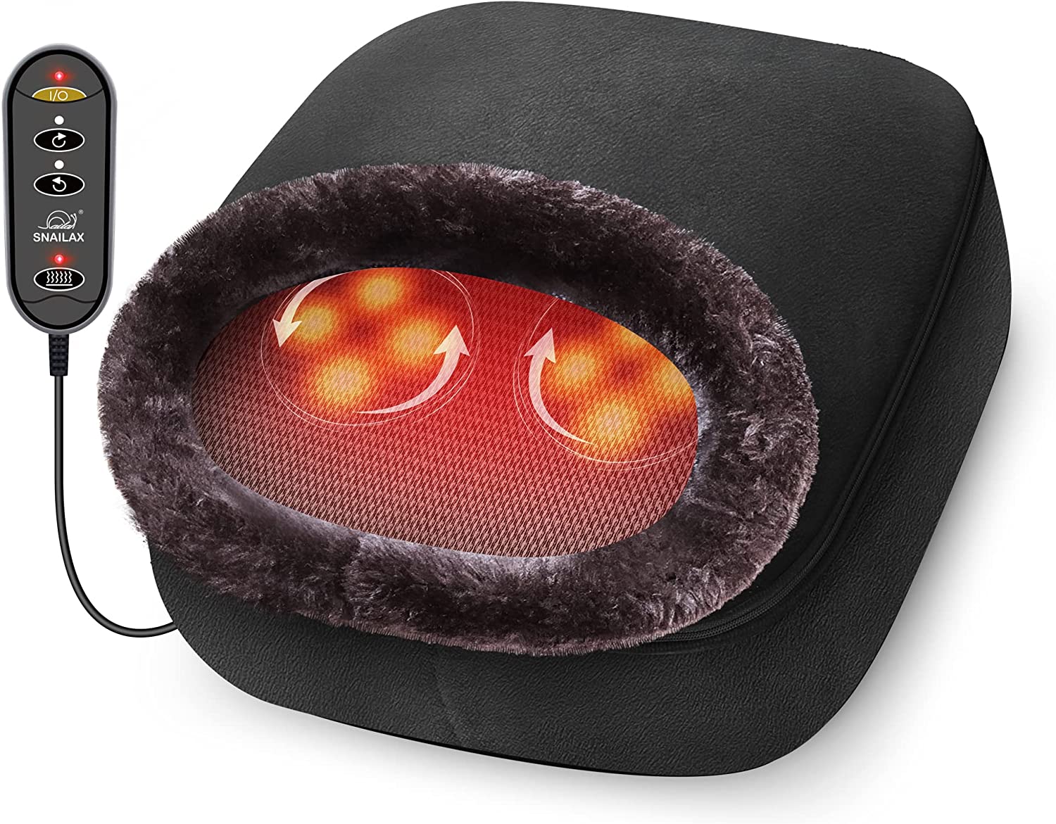 Snailax 2 in 1 Shiatsu Foot and Back Massager