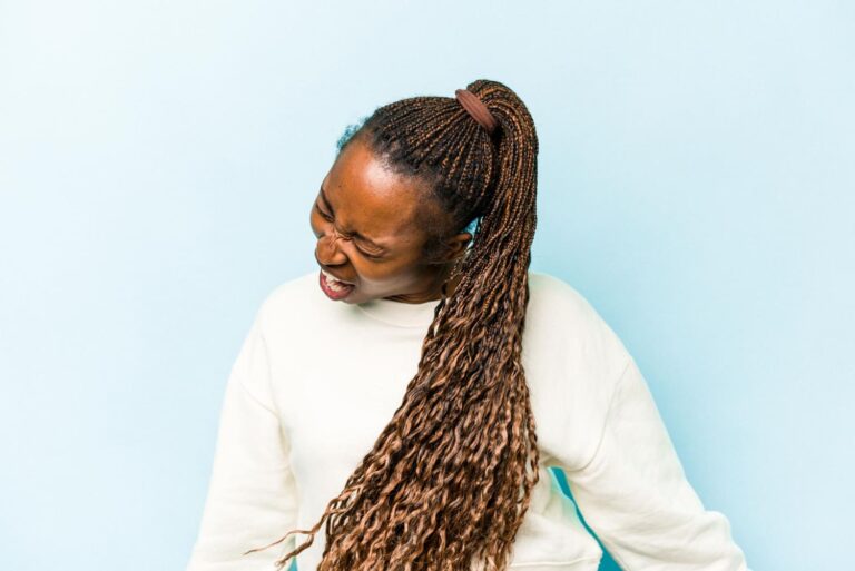 A woman with protective hairstyles