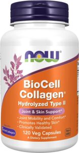 Now Foods BioCell Collagen Hydrolyzed Type II Veg Capsules