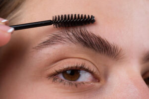 A woman's eyebrow