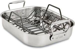 All-Clad Stainless-Steel Roasting Pan with Rack