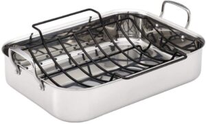 Anolon Tri-ply Clad Roaster with Nonstick Rack