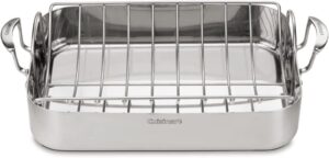 Cuisinart MultiClad Pro Stainless Rectangular Roasting Pan with Rack