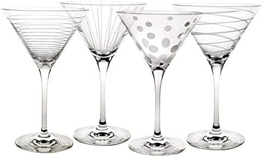 Four Mikasa Martini Glasses