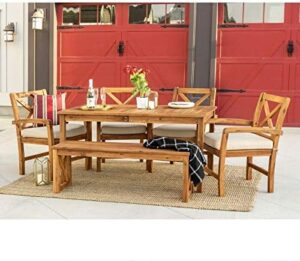 Walker Edison Delray Classic Outdoor Dining Set