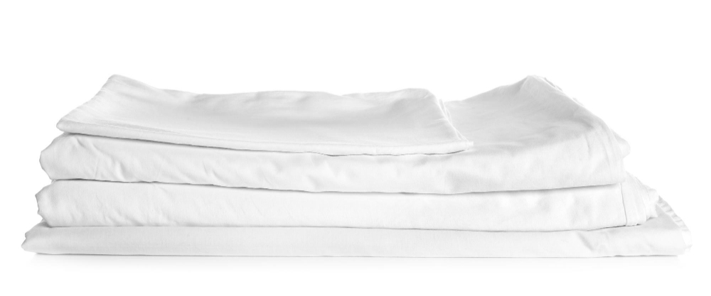 Folded clean beddings