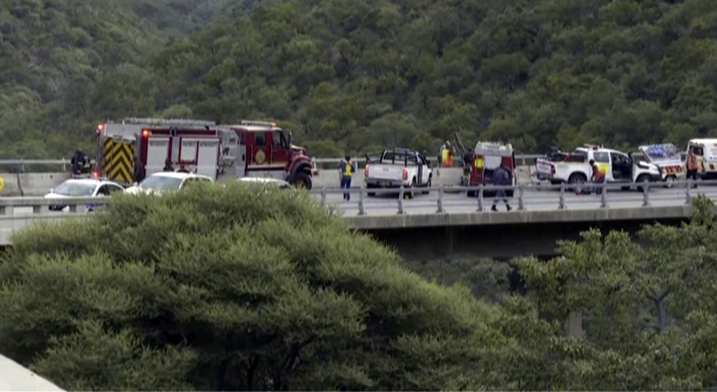 Bus plunges off bridge in South Africa killing 45 people