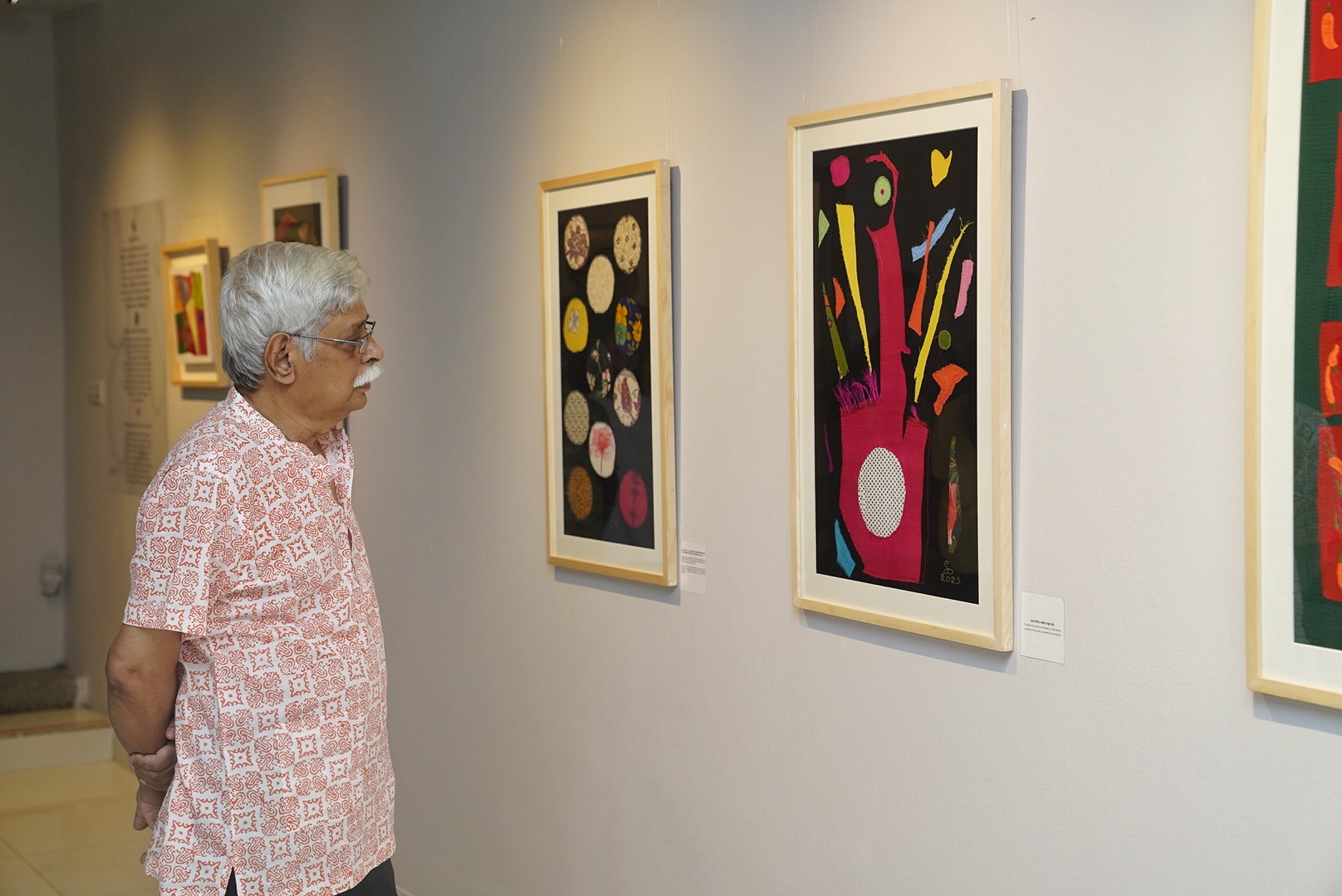 ‘Stitched Collage’: Suranjana Bhattacharja’s solo art exhibition begins at AFD
