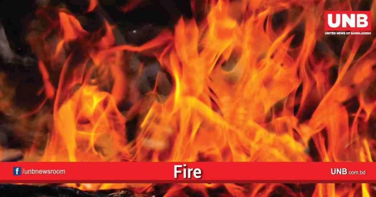 Fire burns valuables of cotton factory in Narsingdi