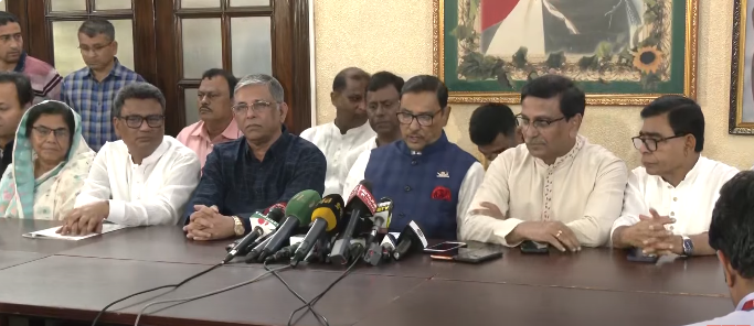 Referring to Hawa Bhaban, Quader says BNP relies on ‘invisible forces’