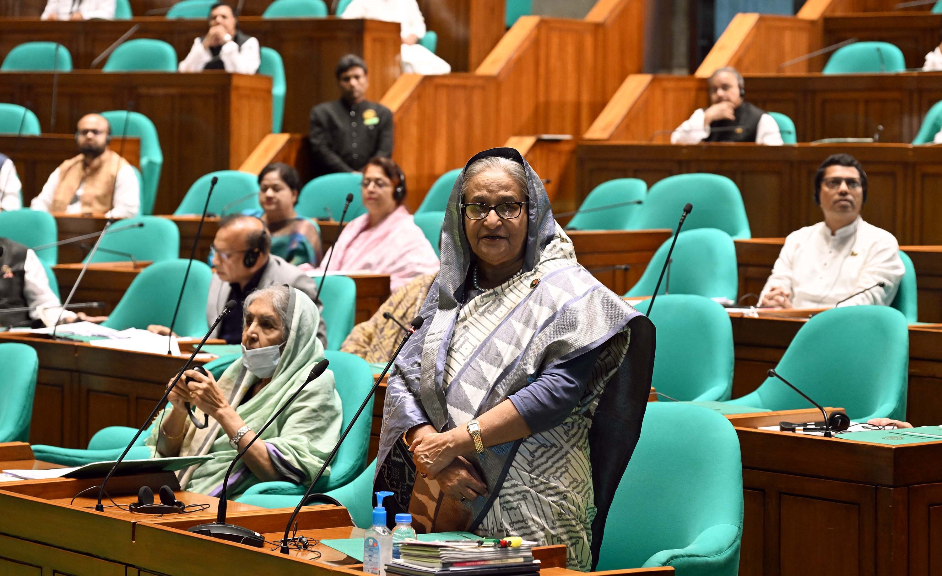 PM Hasina tells parliament how she returned home defying the military-backed caretaker govt
