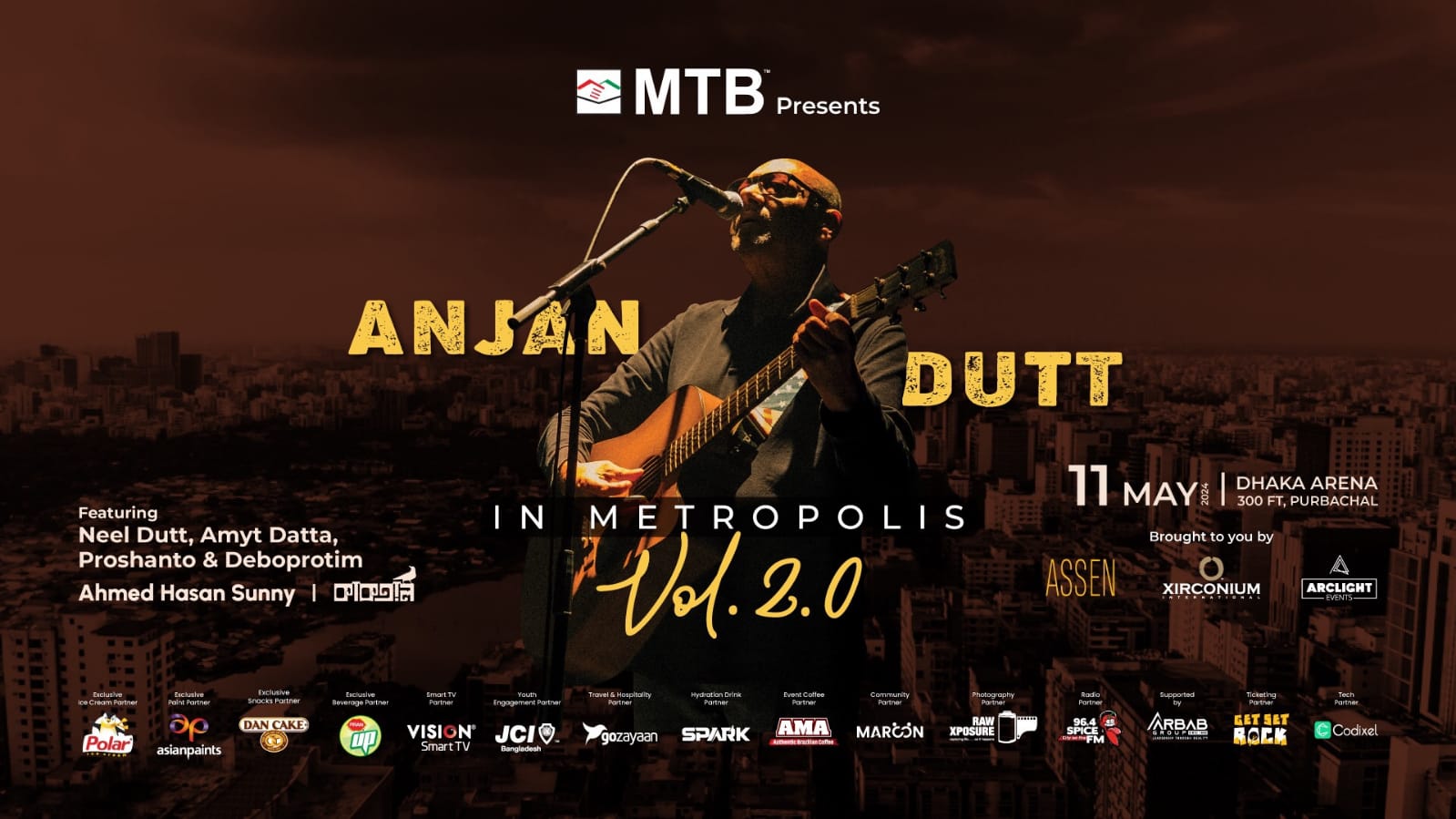 Anjan Dutt set to enthrall fans in Dhaka with Metropolis Volume-2.0