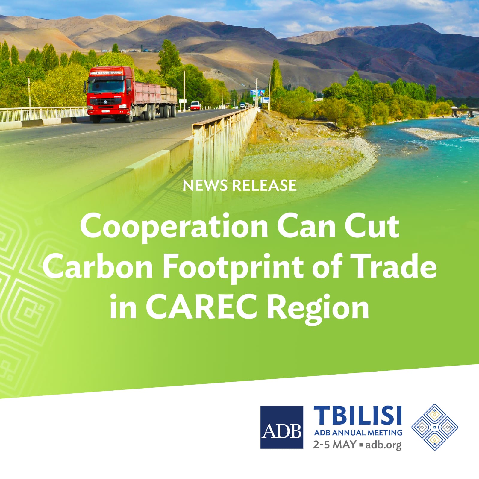 Cooperation can cut carbon footprint of trade in CAREC region: ADB