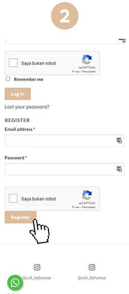 Kedua Masukan Email & Password Anda lalu pilih "Register" atau pilih "Login" jika sudah mendaftar sebelumnya.