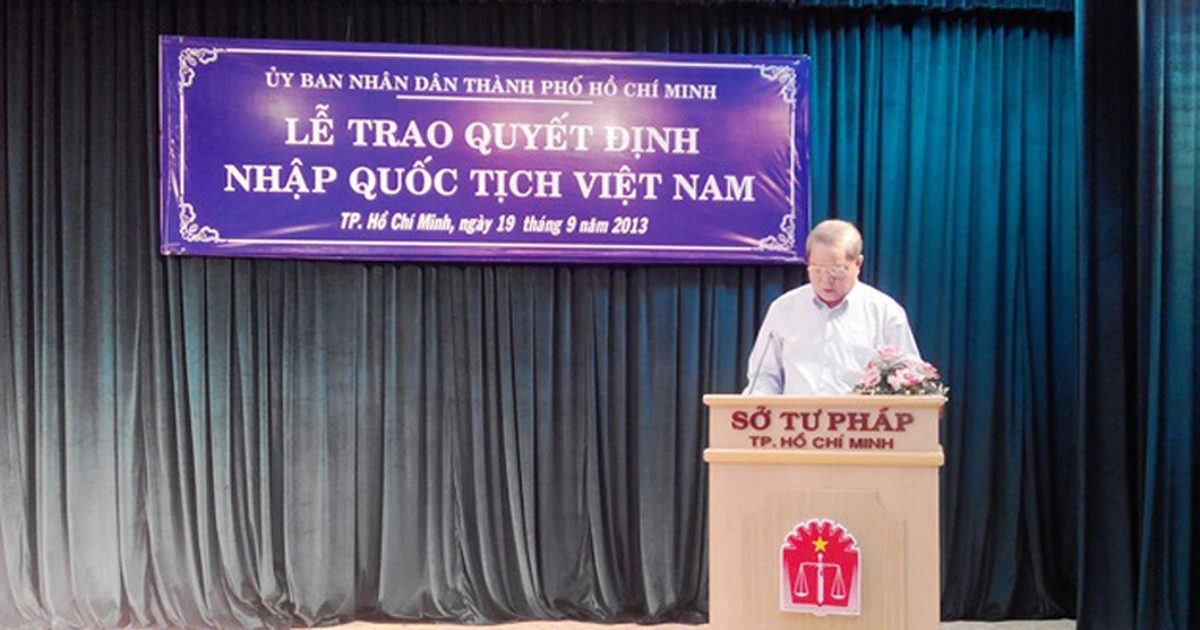 Ai có quyền cho nhập quốc tịch Việt Nam?