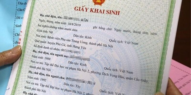 Thời gian đăng ký làm giấy khai sinh từ khi con ra đời