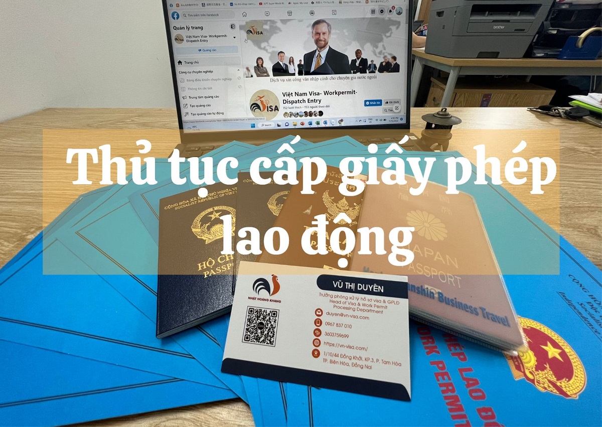 Thủ tục xin cấp giấy phép lao động năm 2024