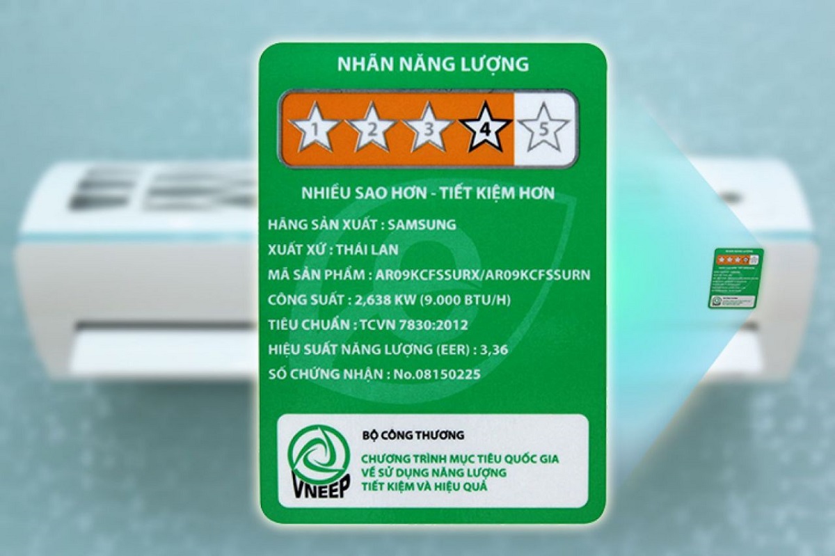 Thời gian thực hiện thủ tục dán nhãn năng lượng năm 2024