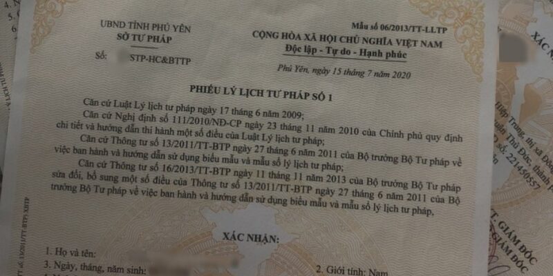 Sở Tư pháp có cấp lý lịch tư pháp cho người nước ngoài không?