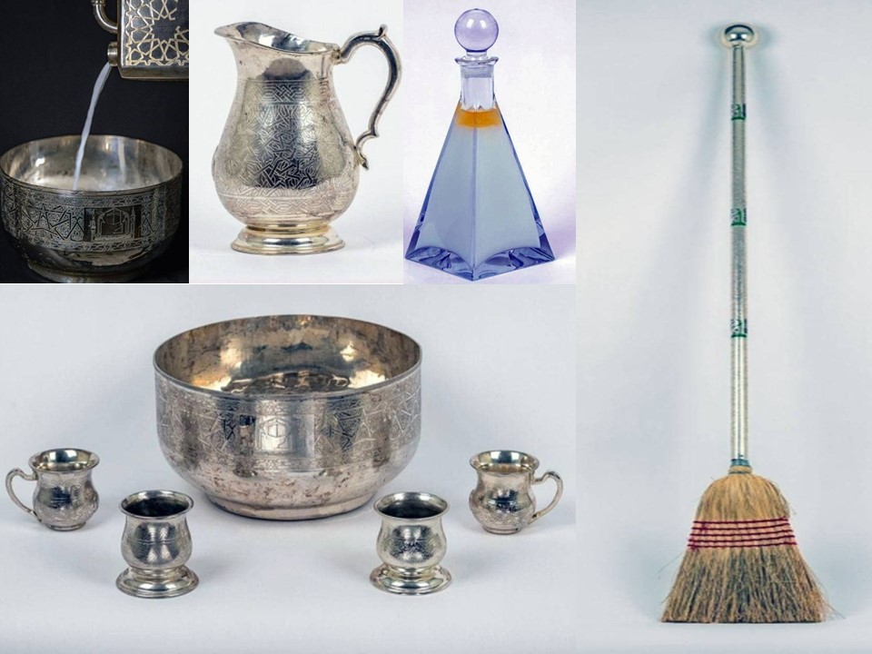 Tools for washing Kaaba made of copper with best perfume
